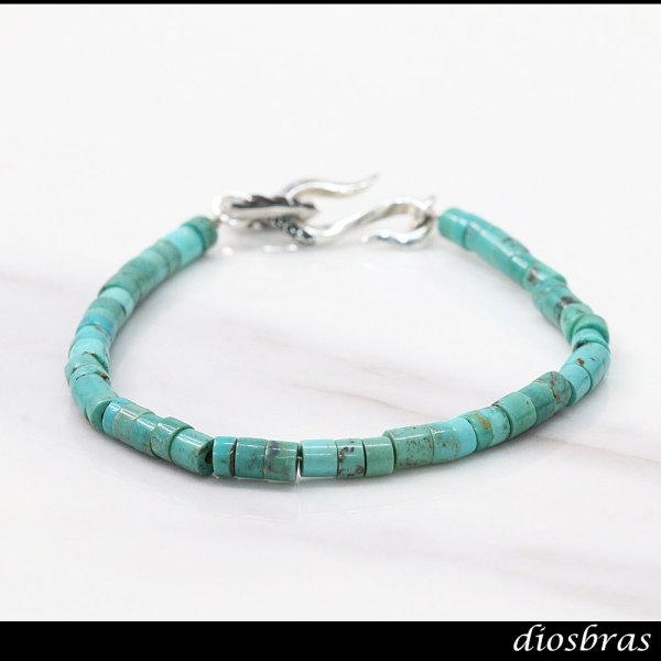 画像3: ターコイズ 馬蹄 ホースシュー フェザー ブレスレット ブレス メンズ ネイティブ  羽 ターコイズ オニキス シルバー925 チェーン さざれ石 メディスンホイール フェザー