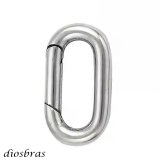 キーリング キーホルダーの接続に丸カン 楕円 丸型 カラビナ サークル  マルカン１個売り 極太ビーズ シルバー シルバー925 ビーズ アクセサリー ハンドメイド パーツ  線径2 5mm 直径17mm×9mm   メール便全国送料無料