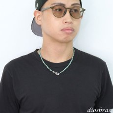 画像8: ターコイズ 馬蹄 ホースシュー フェザー ネックレス　チェーン 天然石 メンズ ネイティブ  羽 ターコイズ シルバー９２５ チェーン さざれ石 メディスンホイール フェザー (8)