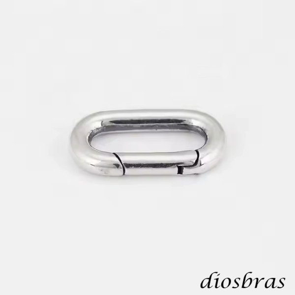 画像8: キーリング キーホルダーの接続に丸カン 楕円 丸型 カラビナ サークル  マルカン１個売り 極太ビーズ シルバー シルバー925 ビーズ アクセサリー ハンドメイド パーツ  線径2 5mm 直径17mm×9mm   メール便全国送料無料