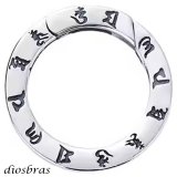 キーリング キーホルダーの接続に丸カン 丸型 カラビナ 梵字 サークル  マルカン１個売り 極太ビーズ シルバー シルバー925 ビーズ アクセサリー ハンドメイド パーツ 線径2 3mm 直径17mm 内径12mm   メール便全国送料無料