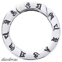 キーリング キーホルダーの接続に丸カン 丸型 カラビナ 梵字 サークル  マルカン１個売り 極太ビーズ シルバー シルバー925 ビーズ アクセサリー ハンドメイド パーツ 線径2 3mm 直径17mm 内径12mm   メール便全国送料無料