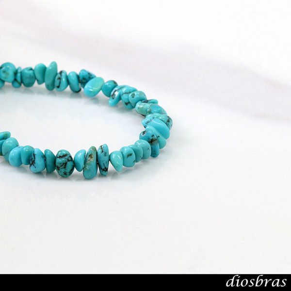 画像6: ターコイズ 馬蹄 ホースシュー フェザー ネックレス　チェーン 天然石 メンズ ネイティブ  羽 ターコイズ シルバー９２５ チェーン さざれ石 メディスンホイール フェザー