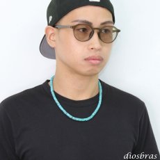 画像2: ターコイズ 馬蹄 ホースシュー フェザー ネックレス　チェーン 天然石 メンズ ネイティブ  羽 ターコイズ シルバー９２５ チェーン さざれ石 メディスンホイール フェザー (2)
