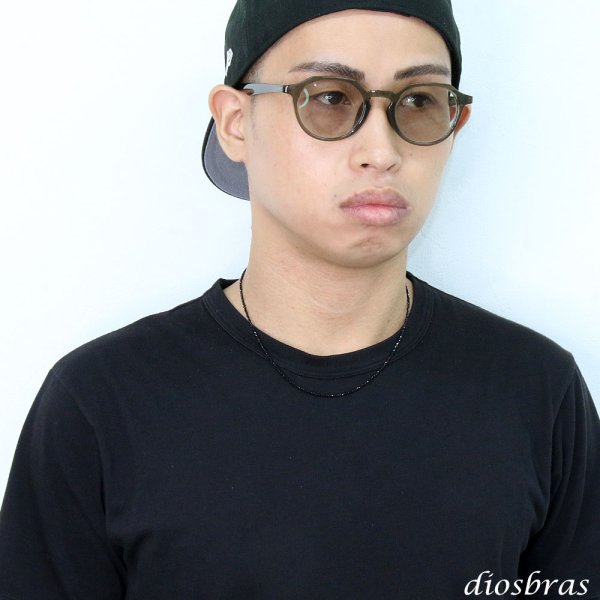 画像2: ブラックスピネル Tバー 極細1.6mm ブリリアンカット ブラックダイヤモンド ネックレス　チェーン 天然石 メンズ ネイティブ  ブラックスピネル  シルバー９２５ チェーン さざれ石 シンプル