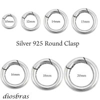 キーリング キーホルダーの接続に丸カン 楕円 丸型 カラビナ サークル  マルカン１個売り 極太ビーズ シルバー シルバー925 ビーズ アクセサリー ハンドメイド パーツ  線径2 5mm 直径17mm×9mm   スターリングシルバー