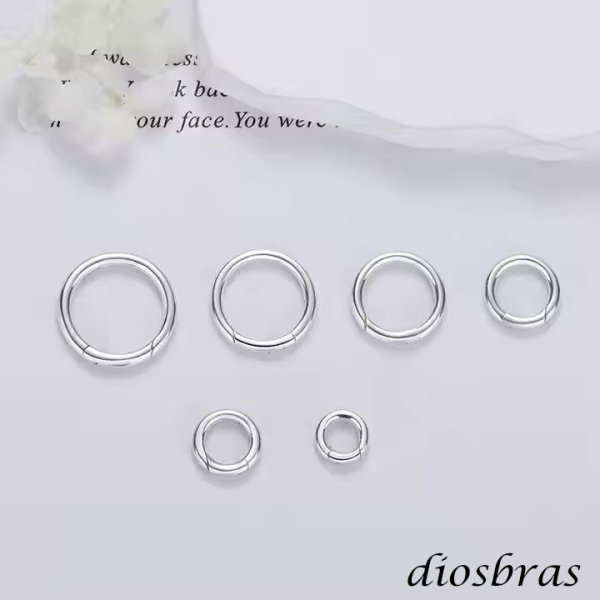 画像5: キーリング キーホルダーの接続に丸カン 楕円 丸型 カラビナ サークル  マルカン１個売り 極太ビーズ シルバー シルバー925 ビーズ アクセサリー ハンドメイド パーツ  線径2 5mm 直径17mm×9mm   スターリングシルバー