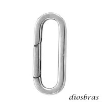 キーリング キーホルダーの接続に丸カン 楕円 丸型 カラビナ サークル  マルカン１個売り 極太ビーズ シルバー シルバー925 ビーズ アクセサリー ハンドメイド パーツ  線径2 5mm 直径17mm×9mm   メール便全国送料無料