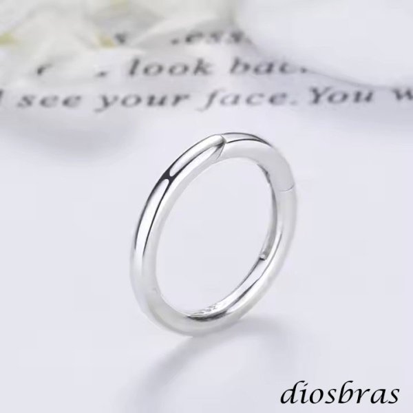 画像4: キーリング キーホルダーの接続に丸カン 楕円 丸型 カラビナ サークル  マルカン１個売り 極太ビーズ シルバー シルバー925 ビーズ アクセサリー ハンドメイド パーツ  線径2 5mm 直径17mm×9mm   スターリングシルバー