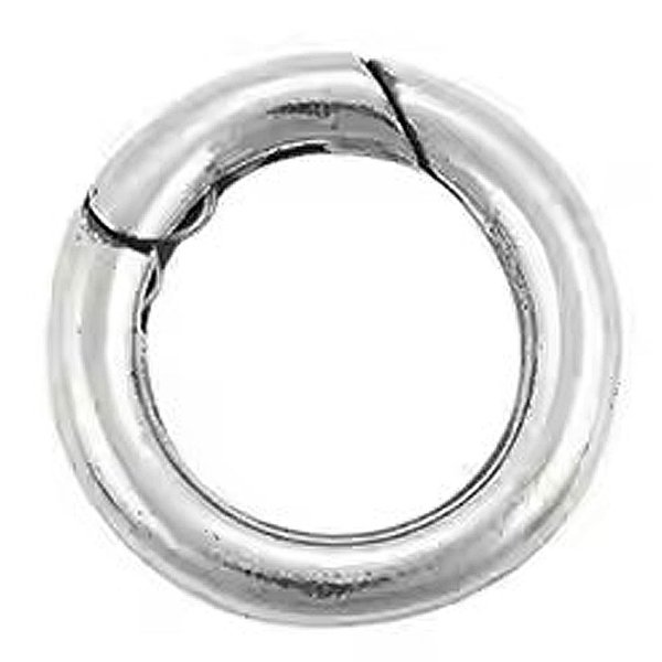 画像12: キーリング キーホルダーの接続に丸カン 楕円 丸型 カラビナ サークル  マルカン１個売り 極太ビーズ シルバー シルバー925 ビーズ アクセサリー ハンドメイド パーツ  線径2 5mm 直径17mm×9mm   スターリングシルバー