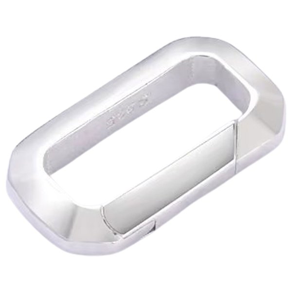 画像13: キーリング キーホルダー ファニー カラビナ 丸カン ハート 三角 トライアングル 楕円 スクエア 四角 丸型 カラビナ サークル  マルカン１個売り 極太ビーズ シルバー シルバー925 ビーズ アクセサリー ハンドメイド パーツ  線径2 5mm 直径17mm×9mm   スターリングシルバー