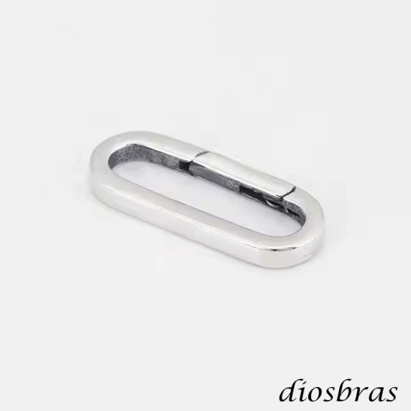 画像3: キーリング キーホルダーの接続に丸カン 楕円 丸型 カラビナ サークル  マルカン１個売り 極太ビーズ シルバー シルバー925 ビーズ アクセサリー ハンドメイド パーツ  線径2 5mm 直径17mm×9mm   メール便全国送料無料