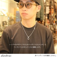 画像2: diosbras-ディオブラス チェーン フック付き ネックレス メンズ 馬蹄 ホースシュー シルバー９２５ フック チェーン メディスンホイール ネックレス あずきチェーン フェザー カスタムチェーン (2)