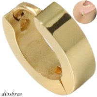 ステンレス フープピアス ゴールド ライン 金属アレルギー対応 メタル素材 シンプル 小さめ フープ ループ リング 輪っか ピアス ゴールド メンズ アクセサリー レディース 中折れ式 10mm