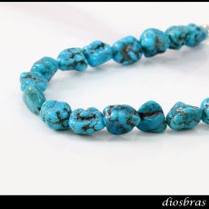画像6: diosbras-ディオブラス ターコイズ 馬蹄 ホースシュー フェザー ブレスレット ブレス メンズ ネイティブ  羽 ターコイズ オニキス シルバー９２５ チェーン さざれ石 メディスンホイール フェザー (6)