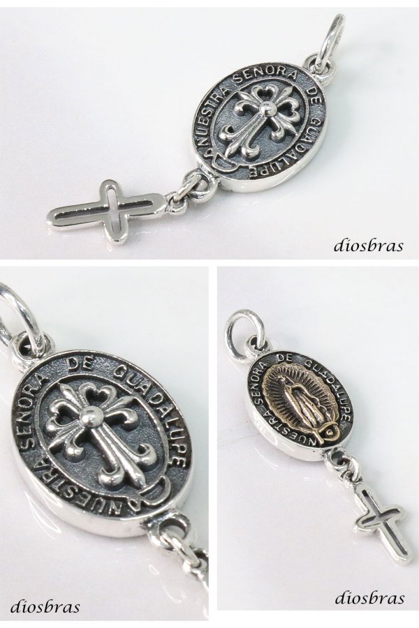 画像3: マリア クロス  ペンダント 2連 ドロップ シルバー925 トップ マリアプレート ネックレス メイン マリアペンダントトップ銀シルバー925 マリア様  マリア ネックレス  SILVER925 maria  マリア ネックレス メダイ