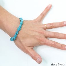 画像2: diosbras-ディオブラス ターコイズ 馬蹄 ホースシュー フェザー ブレスレット ブレス メンズ ネイティブ  羽 ターコイズ オニキス シルバー９２５ チェーン さざれ石 メディスンホイール フェザー (2)