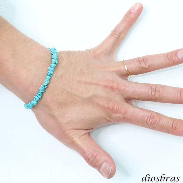 画像2: diosbras-ディオブラス ターコイズ 馬蹄 ホースシュー フェザー ブレスレット ブレス メンズ ネイティブ  羽 ターコイズ オニキス シルバー９２５ チェーン さざれ石 メディスンホイール フェザー