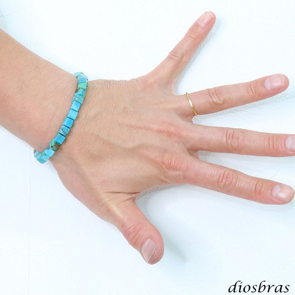 画像2: diosbras-ディオブラス ターコイズ 馬蹄 ホースシュー フェザー ブレスレット ブレス メンズ ネイティブ  羽 ターコイズ オニキス シルバー９２５ チェーン さざれ石 メディスンホイール フェザー