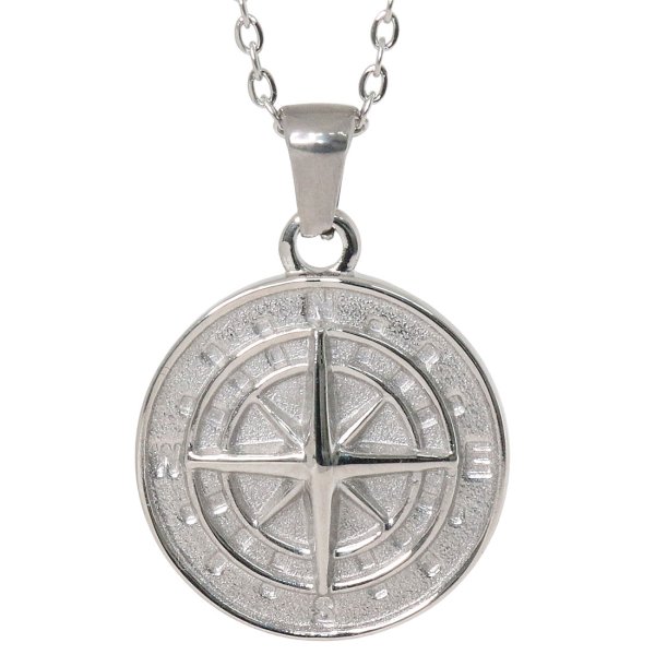 画像6: 羅針盤　ペンダント 航海 クロス  ペンダント ステンレス ゴールド　シルバー トップ  ネックレス メイン ペンダントトップ マリア ネックレス メダイ ステンレスチェーンセット