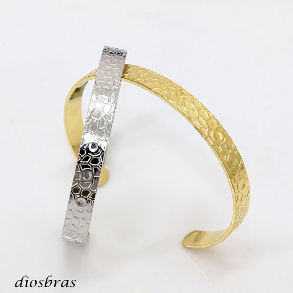 画像6: バングル ステンレス 波紋　波型  316L サージカルステンレス プレーン ステンレスブレスレット ステンレスバングル シルバーブレスレット ゴールド シルバー ブラックニッケル   メンズ レディース SILVER925 ステンレススティール シルバーアクセ  diosbras-ディオブラス-