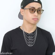画像4: ステンレス サージカルステンレス シルバーチェーン シルバー マリンチェーン マリナ マリーナチェーン アンカーチェーン 幅2.4mm 40cm 45cm 50cm 55cm 60cm ネックレス チェーン  鎖 首飾り ギフト  チェーン シルバーネックレスチェーン あずきチェーン (4)