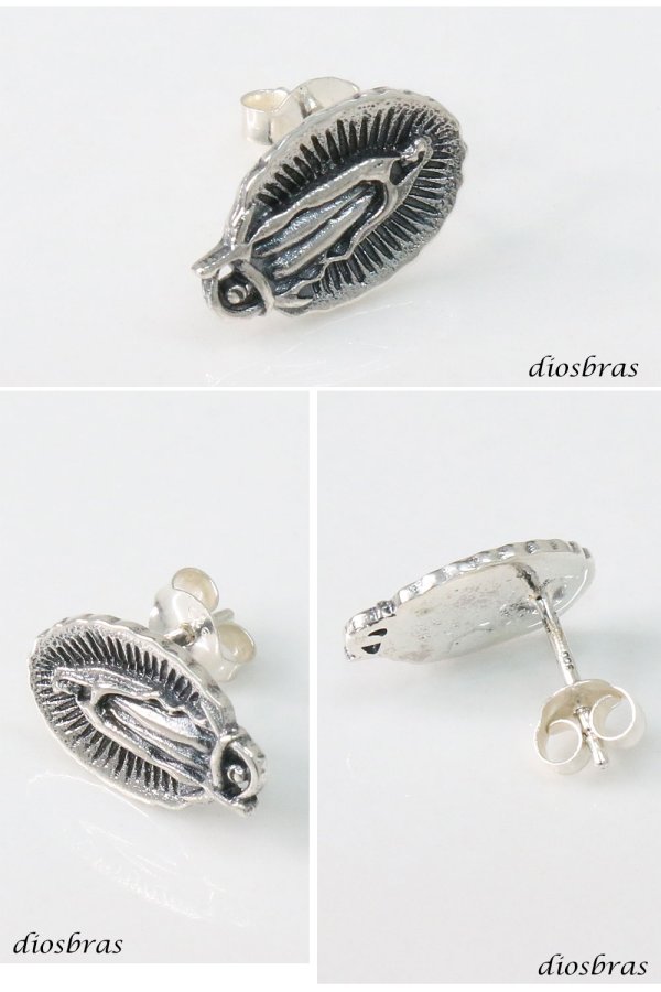 画像2: マリア ピアス クリスチャン キリスト シルバー９２５ ピアス メンズ レディース イヤリング アクセサリー マリア 本物シルバー９２５ 片方ピアス メンズ レディース 12mm