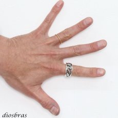 画像3: シルバーリング  スネーク リング  シルバーアクセサリー ジルコニア リング 蛇 ヘビ シルバーアクセサリー メンズ シルバーリング 指輪 シルバー925 メンズアクセサリー 大きいサイズ メール便なら全国送料無料 (3)