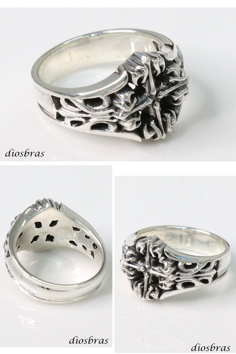 画像2: クロス リング　シルバー925 シルバーリング  メンズ クロス 十字架 シンプルクロス  スターリングシルバー ゴシック 指輪 ring silver925 銀 シルバーアクセサリー 男性 女性 レディース 極小 シンプル ピンキー (2)