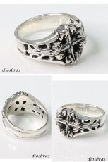 画像2: クロス リング　シルバー925 シルバーリング  メンズ クロス 十字架 シンプルクロス  スターリングシルバー ゴシック 指輪 ring silver925 銀 シルバーアクセサリー 男性 女性 レディース 極小 シンプル ピンキー (2)