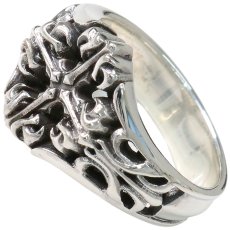画像4: クロス リング　シルバー925 シルバーリング  メンズ クロス 十字架 シンプルクロス  スターリングシルバー ゴシック 指輪 ring silver925 銀 シルバーアクセサリー 男性 女性 レディース 極小 シンプル ピンキー (4)