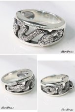 画像2: シルバーリング  スネーク リング  シルバーアクセサリー ジルコニア リング 蛇 ヘビ シルバーアクセサリー メンズ シルバーリング 指輪 シルバー925 メンズアクセサリー 大きいサイズ メール便なら全国送料無料 (2)