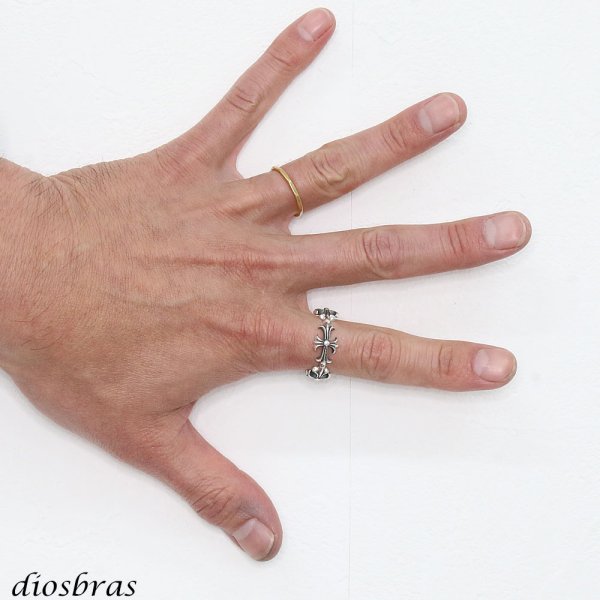 画像3: クロス フリーサイズ リング　シルバー925 シルバーリング  メンズ クロス 十字架 シンプルクロス 極小 スターリングシルバー ゴシック 指輪 ring silver925 銀 シルバーアクセサリー 男性 女性 レディース 極小 シンプル ピンキー メール便なら全国送料無料