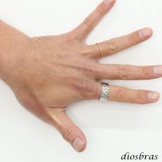 画像2: ステンレス  リング 回転式 スピナーリング シルバー 金属アレルギー対応 光沢 ゴールド 金 リング アクセサリー メンズ レディース (2)