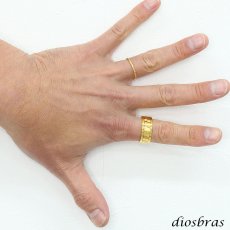 画像7: ステンレス  リング 回転式 スピナーリング シルバー 金属アレルギー対応 光沢 ゴールド 金 リング アクセサリー メンズ レディース (7)