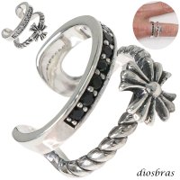 クロス フリーサイズ リング　シルバー925 シルバーリング  メンズ クロス 十字架 ジルコニア ブラック ホワイト シンプルクロス 極小 スターリングシルバー ゴシック 指輪 ring silver925 銀 シルバーアクセサリー 男性 女性 レディース 極小 シンプル ピンキー