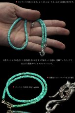 画像3: diosbras-ディオブラス ターコイズ グリーン 馬蹄 ホースシュー フェザー ネックレス メンズ ネイティブ  羽 ターコイズ オニキス シルバー９２５ チェーン メディスンホイール フェザーネックレス (3)