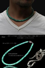 画像3: ネックレス ターコイズ ビーズ ネックレス 馬蹄 ホースシュー フェザー ネックレス メンズ ネイティブ  羽 ターコイズ オニキス シルバー９２５ チェーン メディスンホイール フェザーネックレス  diosbras-ディオブラス (3)
