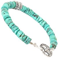 diosbras-ディオブラス ターコイズ グリーン フェザー ブレスレット ブレス メンズ ネイティブ  羽 ターコイズ オニキス シルバー９２５ チェーン メディスンホイール フェザー