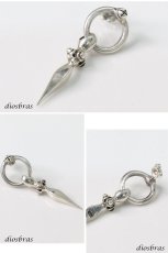 画像2: 本物シルバー925 ダガー ドージェ ドロップピアス ピアス 片方ピアス 片耳販売 メンズ レディース アクセサリー シルバー (2)