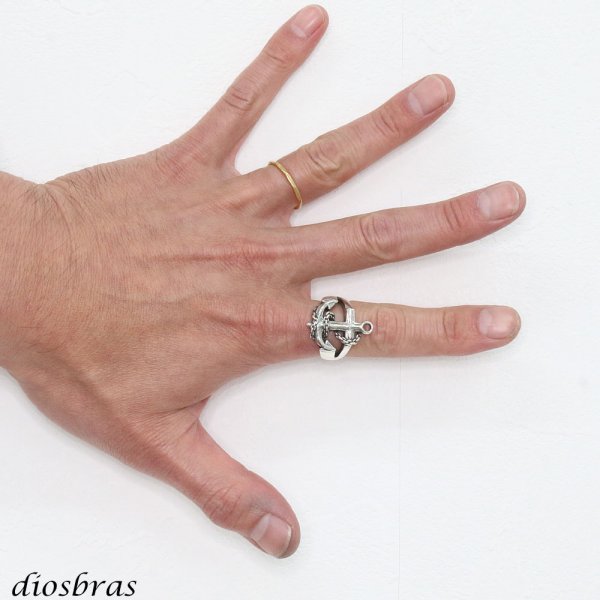 画像3: シルバーリング  リング  シルバーアクセサリー アンカー チェーン シルバーアクセサリー メンズ シルバーリング 指輪 シルバー925 メンズアクセサリー 大きいサイズ メール便なら全国送料無料