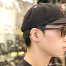 画像5: ステンレス フープピアス ゴールド シルバー ローズゴールド  ジルコニア 金属アレルギー対応 メタル素材 シンプル 小さめ フープ ループ リング 輪っか ピアス アクセサリー メンズ レディース 中折れ式 9mm (5)