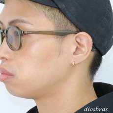 画像2: ステンレス フープピアス ブラック ローズゴールド ゴールド 金属アレルギー対応 光沢 メタル素材 シンプル 小さめ フープ ループ リング 輪っか ピアス アクセサリー メンズ レディース 中折れ式 10mm  メール便なら送料無料 (2)