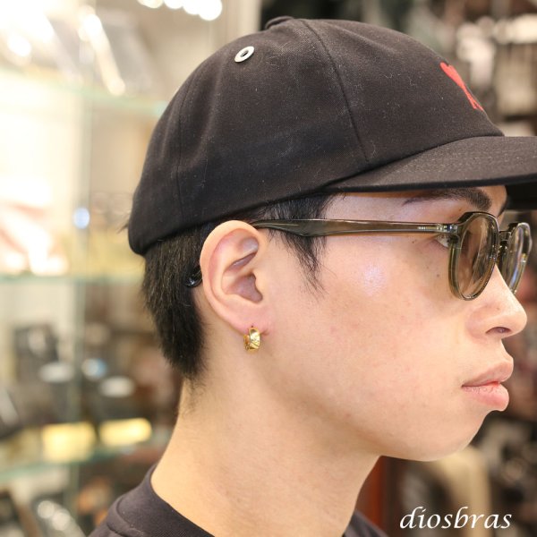 画像3: ステンレス フープピアス ゴールド 金属アレルギー対応 メタル素材 シンプル 小さめ フープ ループ リング 輪っか ピアス メンズ アクセサリー レディース 中折れ式 13mm