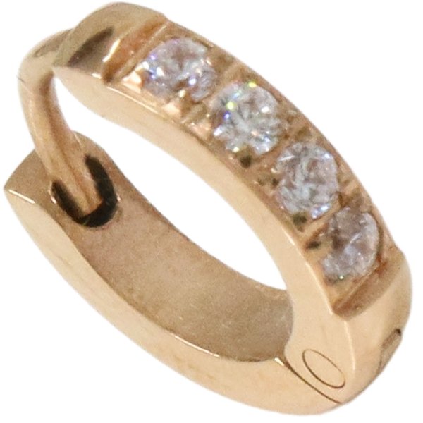 画像9: ステンレス フープピアス ゴールド シルバー ローズゴールド  ジルコニア 金属アレルギー対応 メタル素材 シンプル 小さめ フープ ループ リング 輪っか ピアス アクセサリー メンズ レディース 中折れ式 9mm