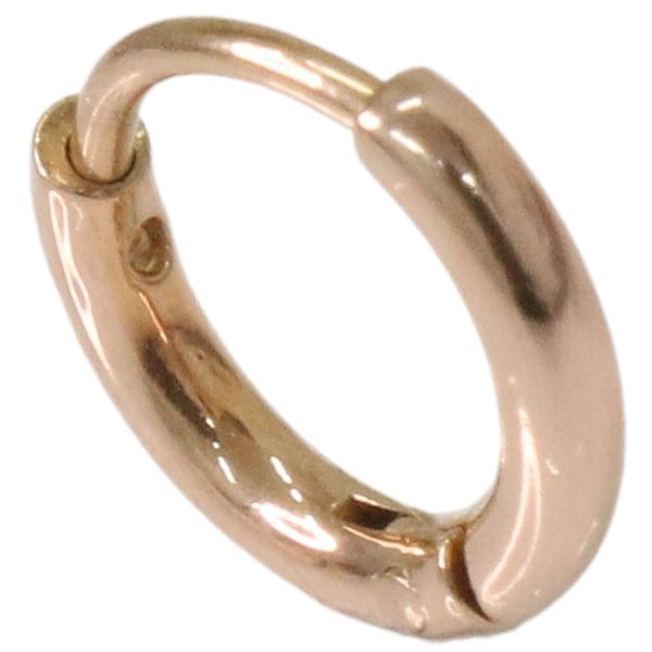 画像9: ステンレス フープピアス シルバー ローズゴールド ゴールド 金属アレルギー対応 光沢 メタル素材 ゴールド 金 シンプル 小さめ フープ ループ リング 輪っか ピアス アクセサリー メンズ レディース 中折れ式 8mm  メール便なら送料無料