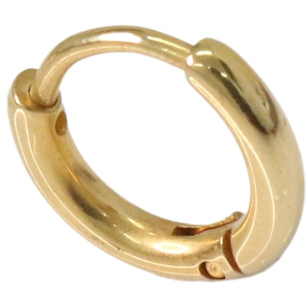 画像8: ステンレス フープピアス シルバー ローズゴールド ゴールド 金属アレルギー対応 光沢 メタル素材 ゴールド 金 シンプル 小さめ フープ ループ リング 輪っか ピアス アクセサリー メンズ レディース 中折れ式 8mm  メール便なら送料無料