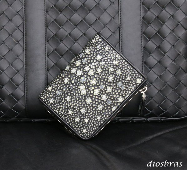 画像9: 財布 ラウンドファスナー スティングレイ メンズ レディース 本革 スティングレー スター エイ革 梅花皮 かいらぎ イバラエイ ウォレット ガルーシャ ラウンド ジッパー スタースティングレー レザーウォレット ロングウォレット バイカー 長財布 牛革 ハンドメイド