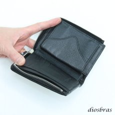 画像5: 財布 ラウンドファスナー  イバラエイ メンズ レディース 本革 スティングレイ エイ革 ハーフ ミドル ウォレット ガルーシャ ラウンド ジッパー スティングレー 財布 レザーウォレット ロングウォレット バイカー 長財布 牛革 紳士 婦人 ハンドメイド 梅花皮 かいらぎ 長財布 (5)