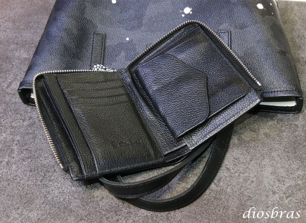 画像5: 財布 ラウンドファスナー スティングレイ メンズ レディース 本革 スティングレー スター エイ革 梅花皮 かいらぎ イバラエイ ウォレット ガルーシャ ラウンド ジッパー スタースティングレー レザーウォレット ロングウォレット バイカー 長財布 牛革 ハンドメイド